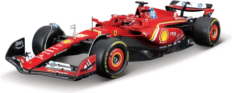 Bburago Ferrari SF-24 Charles Leclerc 1:24 mudelikomplekt
