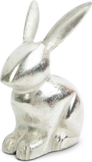 Lihavõttekaunistus alumiiniumist jänes 16 × 10 cm