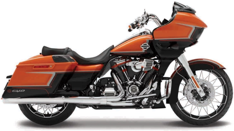 Maisto Harley-Davidson 2022 CVO Road Glide orange-metallic black 1:18