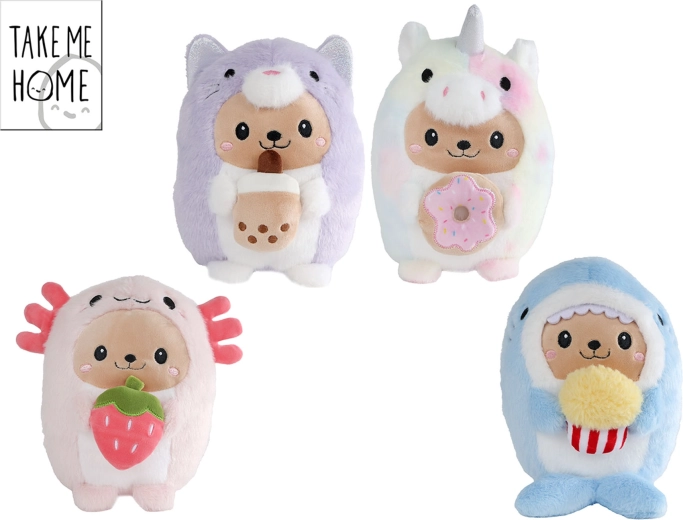 Pehme kawaii loomake toidumotiiviga 23 cm Take Me Home