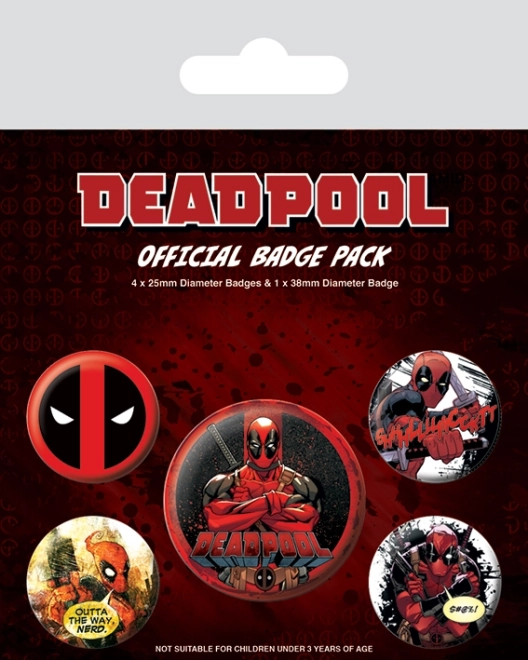 Deadpool Badge Set