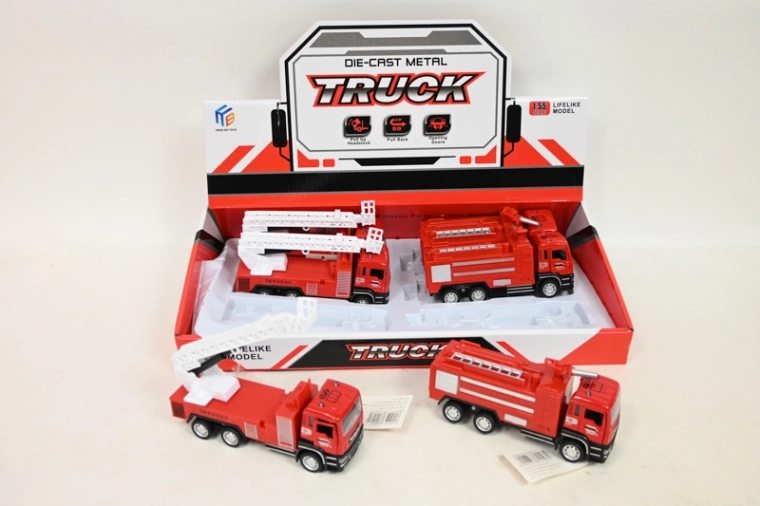 Pull-back Fire Truck – Metal-and-Plastic Model
