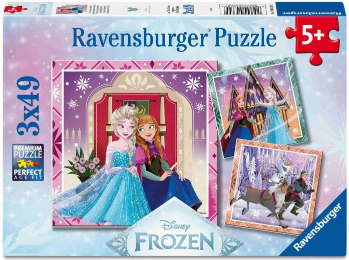 Ravensburgeri pusle Disney: Lumekuningriik 3×49 tükki