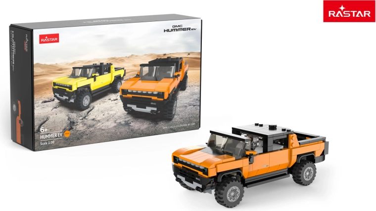 Hummer EV Car Building Set Rastar 1:30 Orange