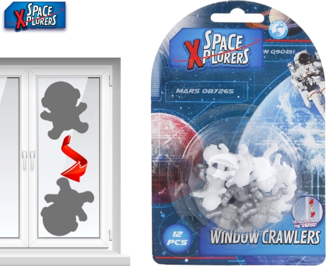Set of Space Window Climbers – Astronauts 2 cm, 12 pcs