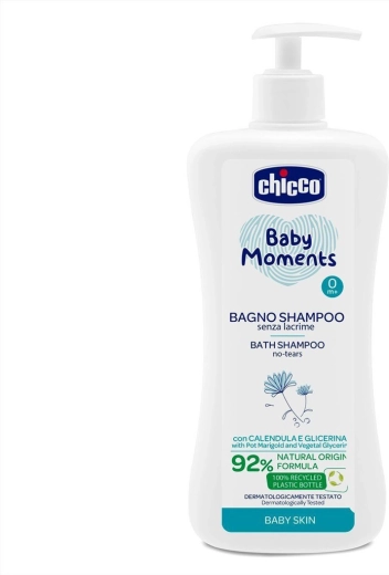 Chicco Baby Moments dušigeel 2in1 juustele ja kehale dosaatoriga 750 ml