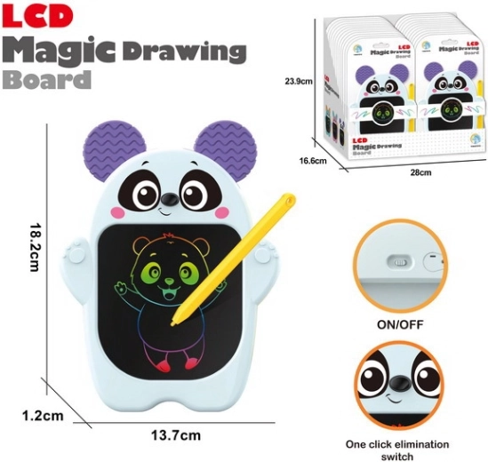 Panda kujuline LCD-joonistustahvel 18,2 × 13,7 cm
