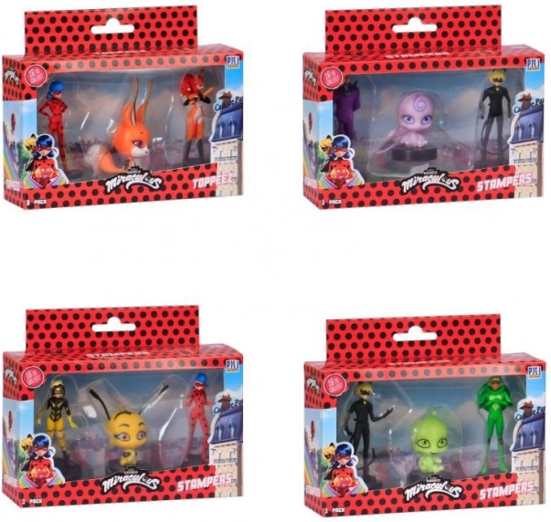 Miraculous Ladybug templid 3 tk figuuriga