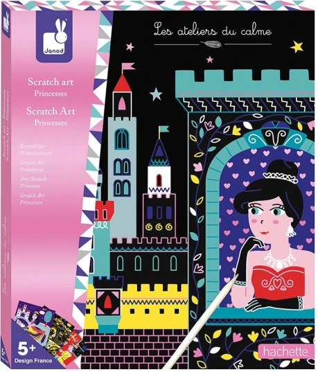 Kraapimiskaartide komplekt printsessidega – JANOD