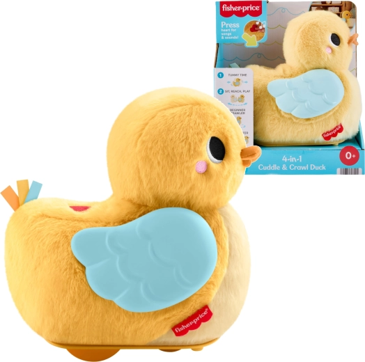 Fisher-Price sõitev kõikuva pardipoeg 4-ühes roomamise toetamiseks