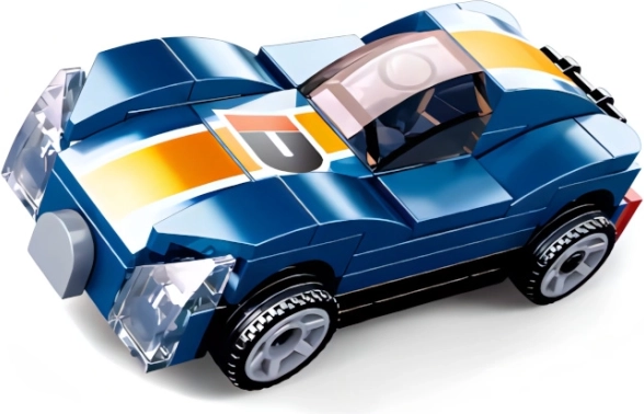 Sluban Tõmmatav Sinine Sportauto