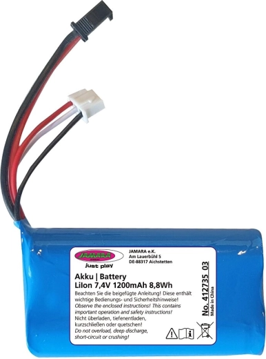 Jamara J-Rock li-ioon aku 7,4 V 1200 mAh 8,88 Wh