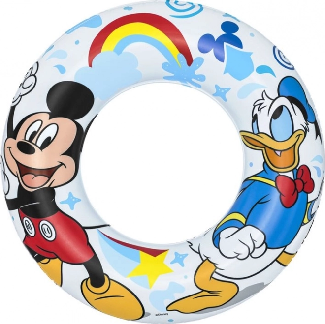 Inflatable Ring Disney with Mickey Mouse and Donald Duck Motif 56cm
