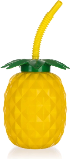 Pineapple Straw Bottle 880 ml plastic