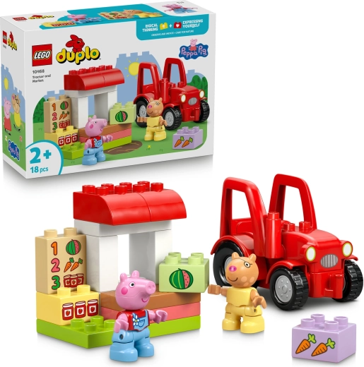 LEGO DUPLO Põrsas Peppa – traktor ja turg