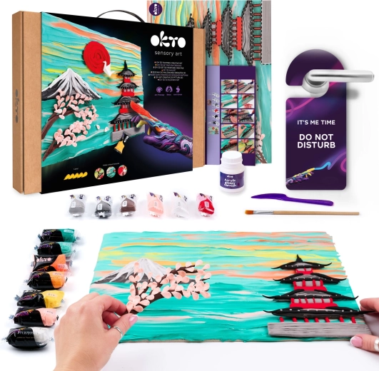 OKTO Art Set for Texture Painting Japan 30 × 40 cm