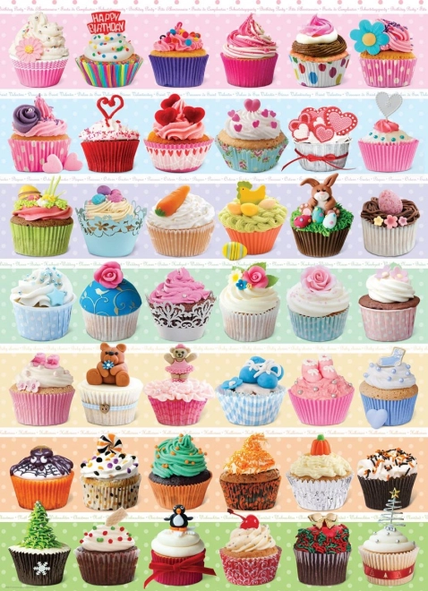 EUROGRAPHICS pusle Cupcake’ide pidu 1000 tükki