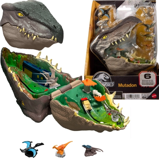 Kompaktne mängukomplekt Jurassic World mikro-seiklus Mutadon 6 mikrofiguuriga