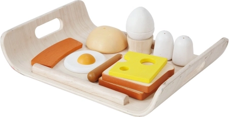PlanToys puidust hommikusöögikomplekt lastele