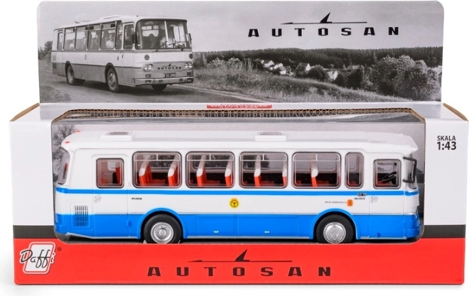 Collectible Autosan H9-20 PKS bus model in blue finish