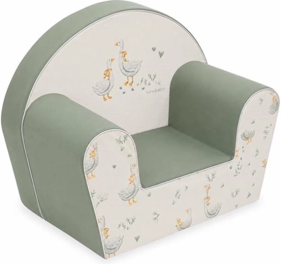 New Baby Geese Green Children's Armchair