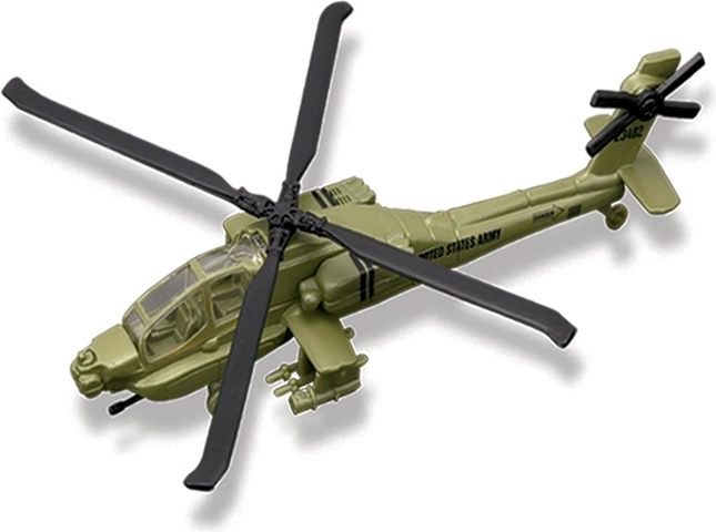 Maisto Fresh Metal Tailwinds AH-64 Apache green aircraft model