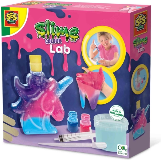 Making Slime: Colorful Unicorn in a Tube