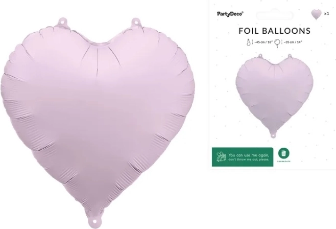 Fooliumõhupall süda lilla 45 cm