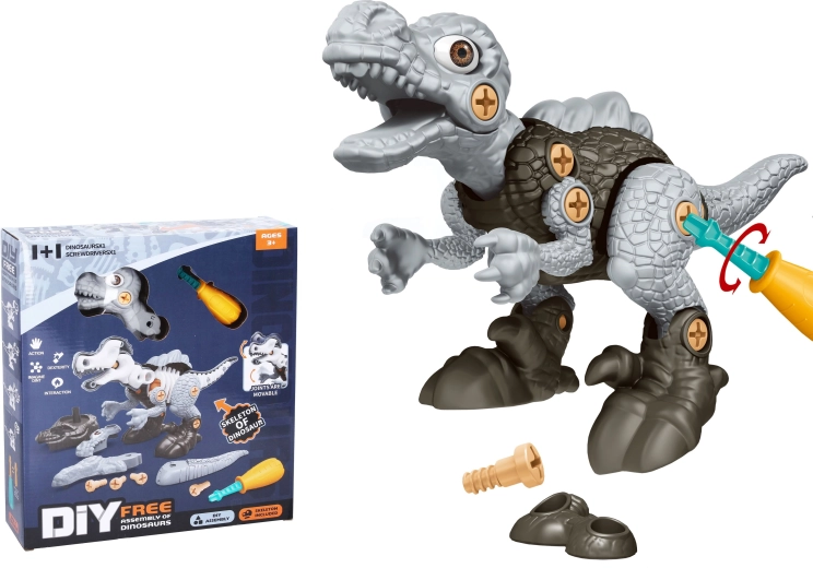 Dinosaurus kruvitava luustikuga