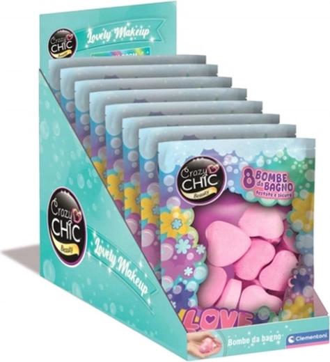 Crazy Chic heart-shaped bath bombs