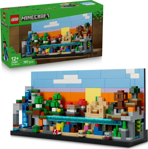 LEGO Minecraft Minibioomid – ehituskomplekt väljapanekuks