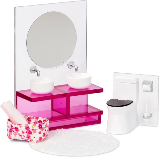 Bathroom set for the Lundby dollhouse