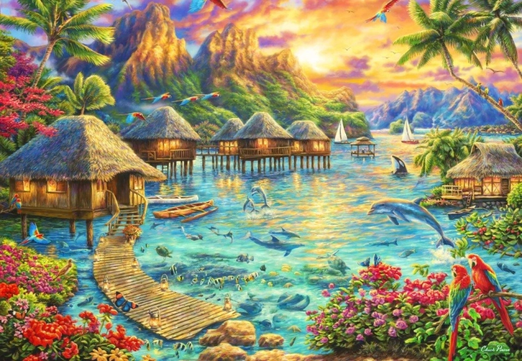 Grafika Art Collection: Tropical Oasis Puzzle 1000 pieces