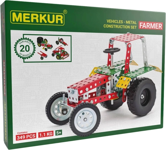 Merkuri taluteemaline metallist ehituskomplekt, 341 detaili