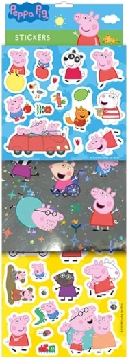 Kleepsud Põrsas Peppa – komplekt fooliumefekti ja litritega