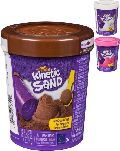 Spin Master Kinetic Sand voolimiskineetiline liiv jäätise kujulisena topsis koos lusikaga - 1 tk