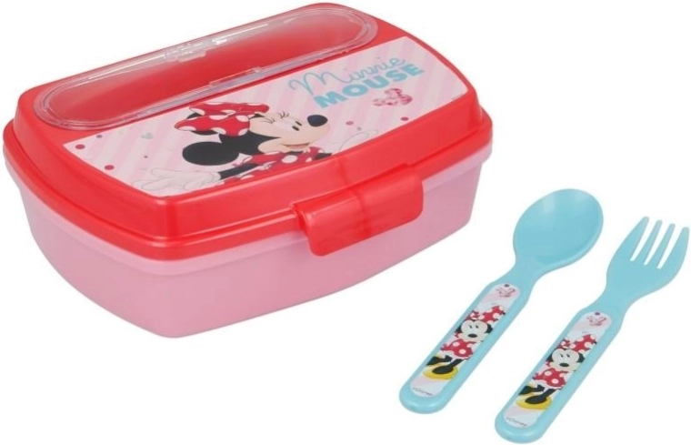 Minnie snack box with cutlery