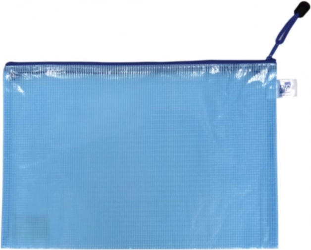 Võrgust tõmblukuga ümbrik A5 sinine