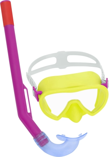 Bestway junior snorkeling set yellow – mask and snorkel