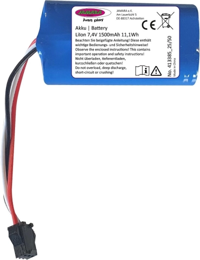 Li-Ion aku Volvo Metal rataskopplaadurile, 7,4 V, 1500 mAh