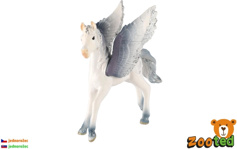 Tiivuline ükssarviku varss valge-hall 11 cm – 1 tk