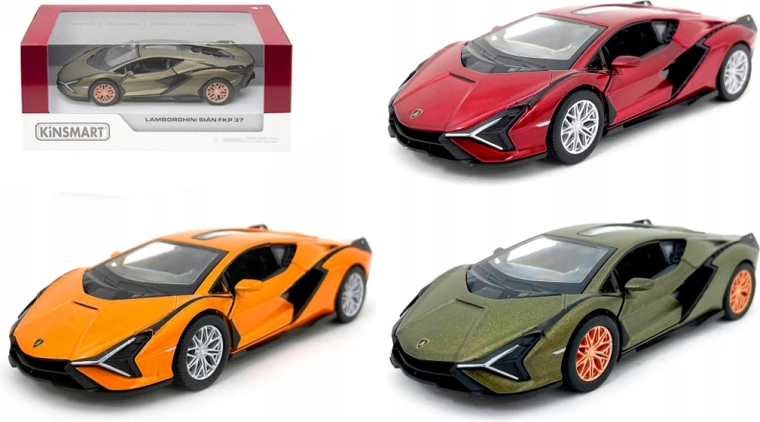 Lamborghini metal model 1:40 with Pull Back wind-up drive