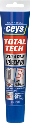Universaalne liim ja hermeetik CEYS TOTAL TECH EXPRESS, valge, 125 ml
