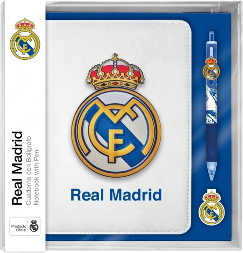 Märkmiku komplekt 10-värvilise pastakaga REAL MADRID