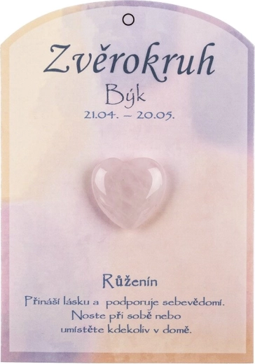 Rose Quartz Heart for the Taurus Zodiac Sign
