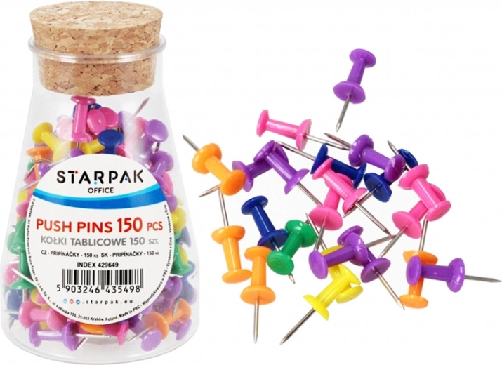 Värvilised nööpnõelad – 1 pakk