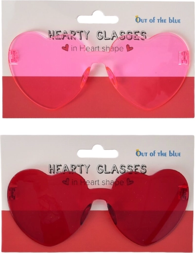 Plastic heart-shaped glasses (2 variants)