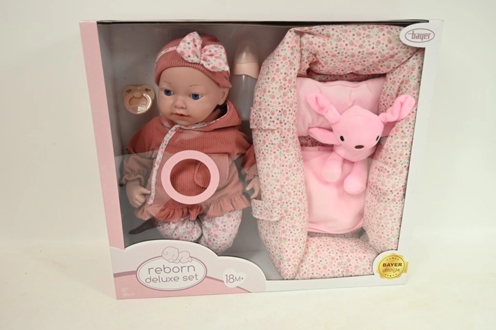 Bayeri Reborn realistlik nukk 38 cm kandekotiga