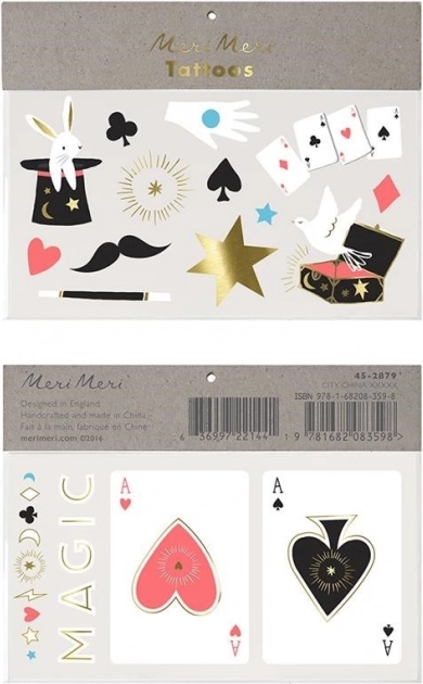 Meri Meri Abrakadabra mahapestavate tätoveeringute komplekt