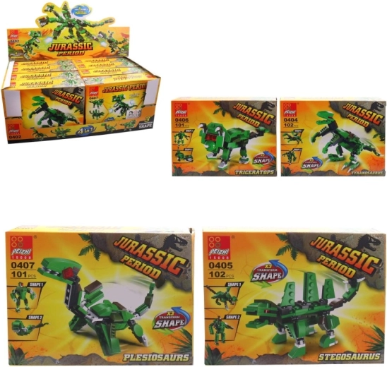 Dinosaurustega ehituskomplekt – 1 tk